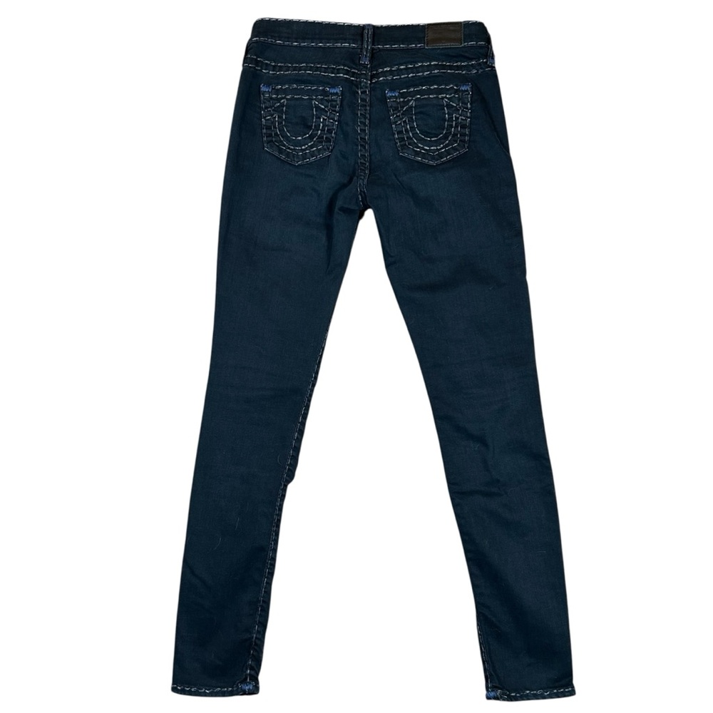 True Religion Halle Mid Rise Super Skinny Jeans Women’s Size 25 Stretch USA